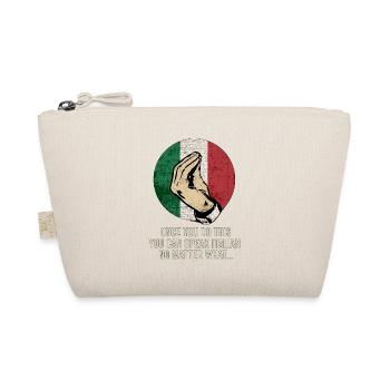 Italienisches Gebets-Meme-Tee - Bio-Täschchen - Natur - Vorne
