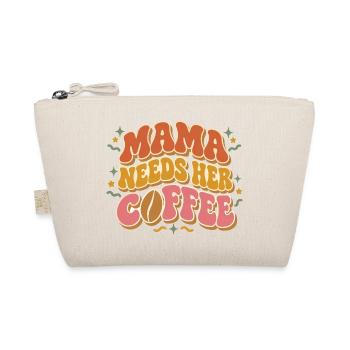 Mama braucht ihren Kaffee - Bio-Täschchen - Natur - Vorne