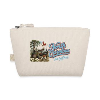 North Carolina Retro Vintage Tar Heel State Design - Bio-Täschchen - Natur - Vorne