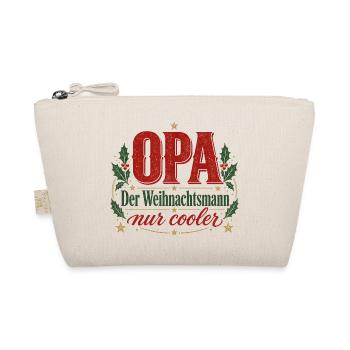 Bester Opa Weihnachtsmann - Bio-Täschchen - Natur - Vorne