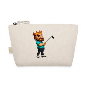 Könige Golf / Golfer King - Bio-Täschchen - Natur - Vorne