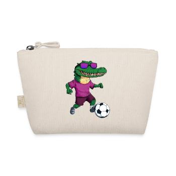 Alligator Fussball Krokodil - Bio-Täschchen - Natur - Vorne