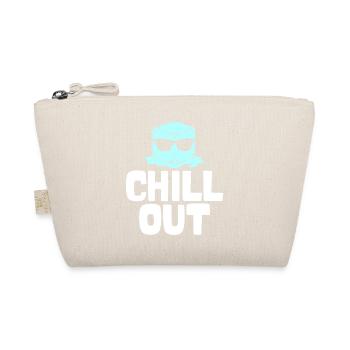 Eiswürfel mit Sonnenbrille – Chill Out - Bio-Täschchen - Natur - Vorne