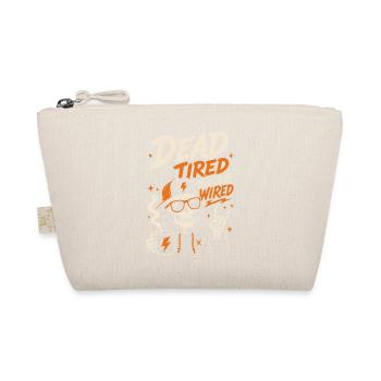 Kaffee-Skelett – Dead Tired But Still Wired - Bio-Täschchen - Natur - Vorne