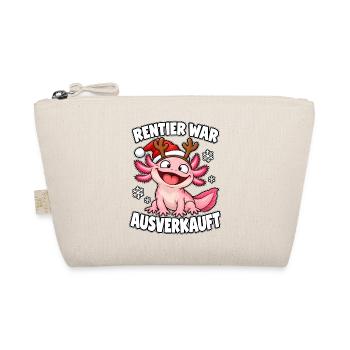 Rentier War Ausverkauft Axolotl - Bio-Täschchen - Natur - Vorne