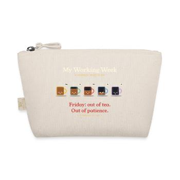 Mein Arbeitswoche lustiges Tee-Liebhaber-Bürogeschenk - Bio-Täschchen - Natur - Vorne