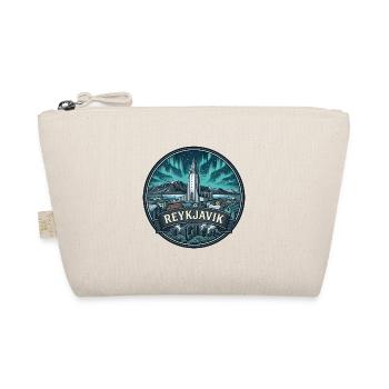 Reykjavik Island Reiseabzeichen Kirchensouvenir - Bio-Täschchen - Natur - Vorne