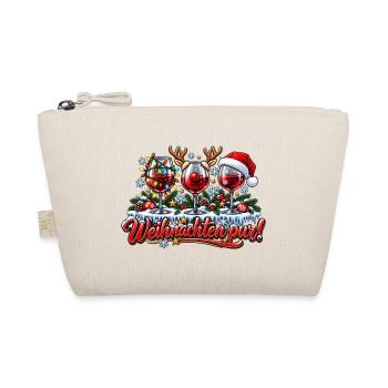 Weihnachtswein Pur - Bio-Täschchen - Natur - Vorne