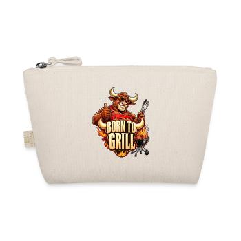 Born to Grill – Cooler Stier am Grill - Bio-Täschchen - Natur - Vorne