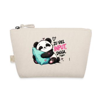 Zu viel Input Digga Panda - Bio-Täschchen - Natur - Vorne