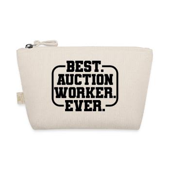 Best Auction Worker Spruch - Bio-Täschchen - Natur - Vorne