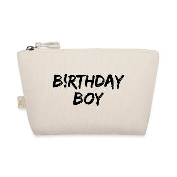 BiRTHDAY BOY, GEBURTSTAGSKIND, HAPPY BIRTHDAY MANN - Bio-Täschchen - Natur - Vorne