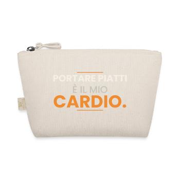 Das Mitbringen von Geschirr ist mein Cardio – Kellner - Bio-Täschchen - Natur - Vorne