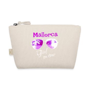 Mallorca Girl on tour - Sonnenbrille Palmen - Bio-Täschchen - Natur - Vorne