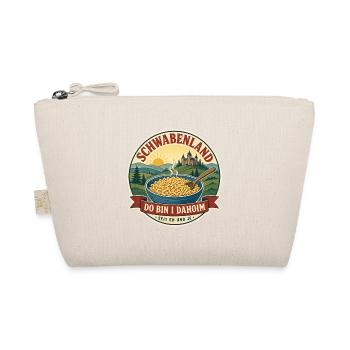 Schwabenland – Do bin i dahoim Vintage Badge - Bio-Täschchen - Natur - Vorne