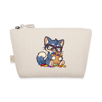 Sweet Stash – Süße Süßigkeiten-Horterkatze - Bio-Täschchen - Natur - Vorne