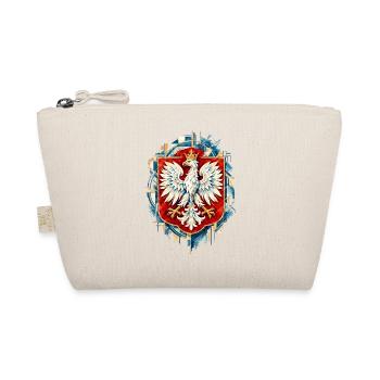 Polnischer Adler Wappen Aquarell Design - Bio-Täschchen - Natur - Vorne