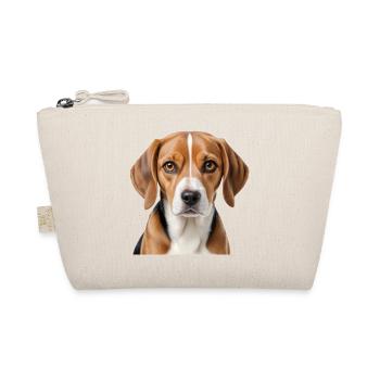 Beagle-Porträt  - Bio-Täschchen - Natur - Vorne