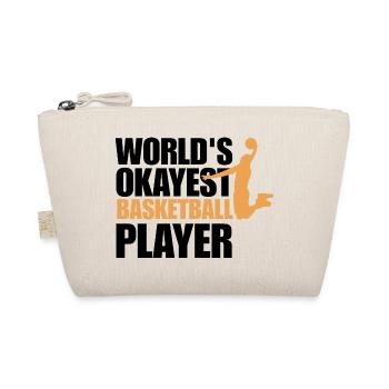 Lustiges Basketballspieler-Geschenk für Basketballspieler - Bio-Täschchen - Natur - Vorne