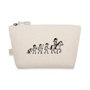  Reitsport Reiter Evolution Pferde Mädchen reiten - Bio-Täschchen - Natur - Vorne