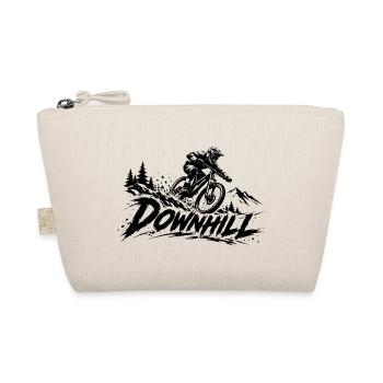Downhill Mountainbike – MTB Motiv - Bio-Täschchen - Natur - Vorne