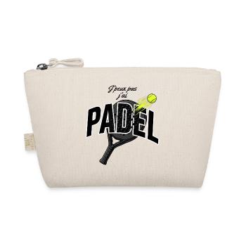 Padel, Racket, ich liebe Padel - Bio-Täschchen - Natur - Vorne