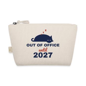 Auszeit bis 2027 – Bürokatze im Schlaf - Bio-Täschchen - Natur - Vorne