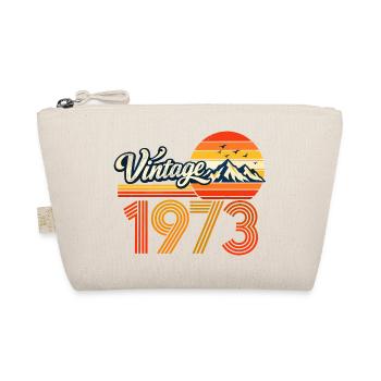 Vintage 1973 Mountain Sunset 53. Geburtstagsabschlag - Bio-Täschchen - Natur - Vorne