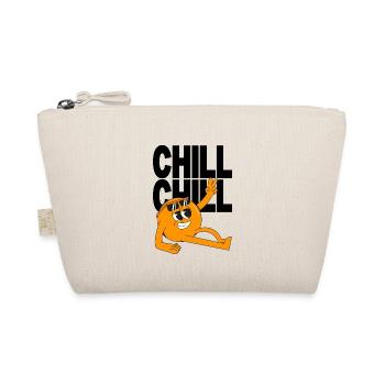 Cooles Chill Motiv mit Sonnenbrille Peace Design - Bio-Täschchen - Natur - Vorne