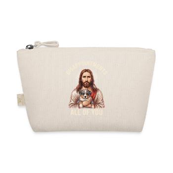 Disappointments Jesus mit Australian Shepherd - Bio-Täschchen - Natur - Vorne
