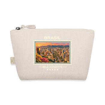 Brasilien Belo Horizonte Vintage Reisemarke - Bio-Täschchen - Natur - Vorne