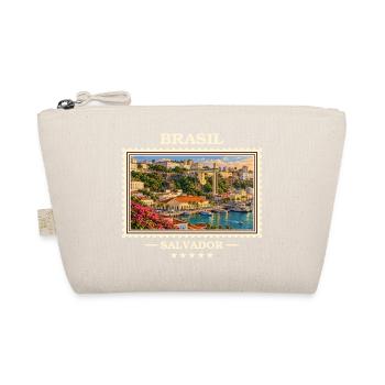 Brasilien Salvador Vintage Reisemarke - Bio-Täschchen - Natur - Vorne