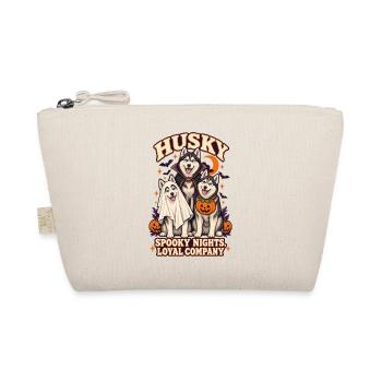 Spooky Nights Loyale Gesellschaft – Husky Halloween-Hund - Bio-Täschchen - Natur - Vorne