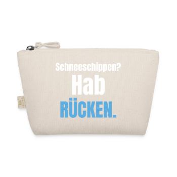 Schneeschippen? Hab Rücken. - Bio-Täschchen - Natur - Vorne