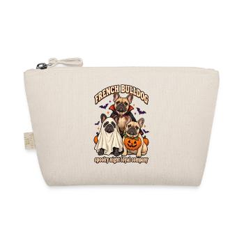 Spooky Night Loyal Company – Französischer Bulldoggenhund - Bio-Täschchen - Natur - Vorne