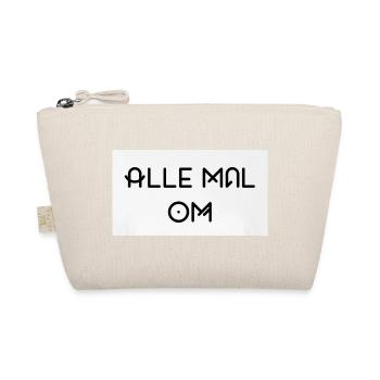 Alle Mal Om – Geometrische Line-Typografie - Bio-Täschchen - Natur - Vorne