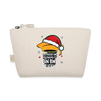 Gelfrisur Und Polohemd BWL Student Weihnachten - Bio-Täschchen - Natur - Vorne