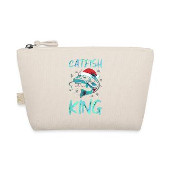 Catfish King Wels Angeln Angler Weihnachten - Bio-Täschchen - Natur - Vorne