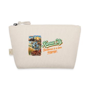 Kansas City Retro Vintage BBQ Jazz Fountains - Bio-Täschchen - Natur - Vorne