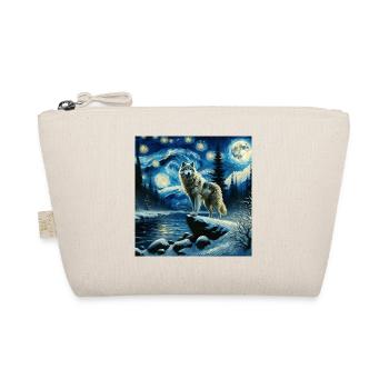 Grauwolf Starry Night - Bio-Täschchen - Natur - Vorne