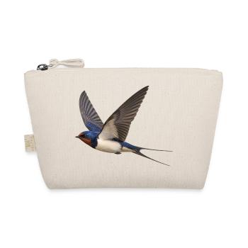 Rauchschwalbe im Flug – Singvogel mit Gabelschwanz - Bio-Täschchen - Natur - Vorne