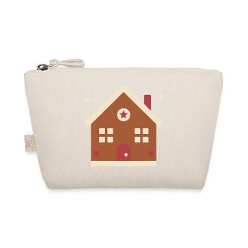 Lebkuchenhaus mit Zuckerguss – Weihnachten - Bio-Täschchen - Natur - Vorne