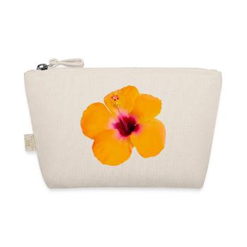 Orangene Hibiskusblüte Hibiscus Y2K Aesthetic - Bio-Täschchen - Natur - Vorne
