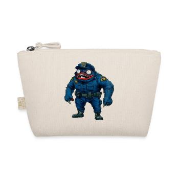 Monster Polizei / Halloween Cop - Bio-Täschchen - Natur - Vorne