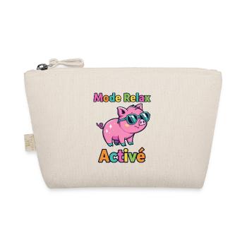Entspannter Modus Active Funky Pig - Bio-Täschchen - Natur - Vorne