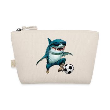 Fussball Hai Fisch - Bio-Täschchen - Natur - Vorne