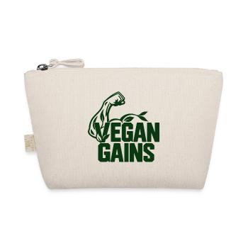 Vegan Gains - Bio-Täschchen - Natur - Vorne