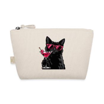 Cocktail Cat With Attitude - Bio-Täschchen - Natur - Vorne