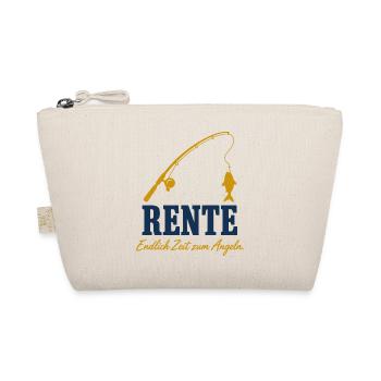 Rente Angeln – Lustiges Rentengeschenk - Bio-Täschchen - Natur - Vorne