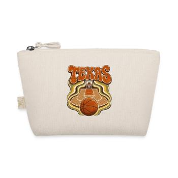 Texas Basketball Retro Flair - Bio-Täschchen - Natur - Vorne